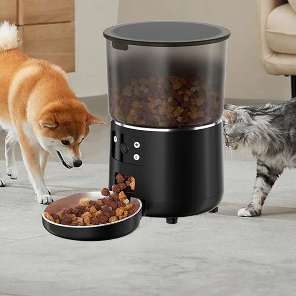 Distributeur Automatique de Croquettes 4L – Programmable & Anti-Gaspillage, Chat & Chien | ZooFamily