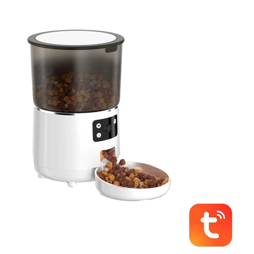 Distributeur Automatique de Croquettes 4L – Programmable & Anti-Gaspillage, Chat & Chien | ZooFamily
