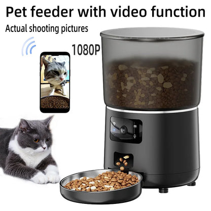 Distributeur Automatique de Croquettes 4L – Programmable & Anti-Gaspillage, Chat & Chien | ZooFamily