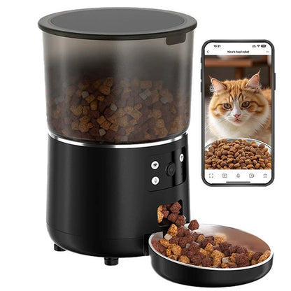 Distributeur Automatique de Croquettes 4L – Programmable & Anti-Gaspillage, Chat & Chien | ZooFamily