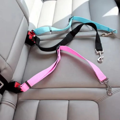 Ceinture de sécurité voiture pour chien & chat – Laisse de voiture réglable, clip universel
